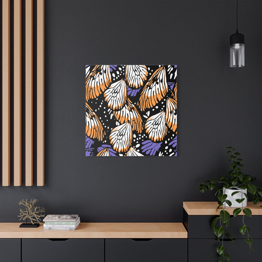 Canvas Art - Bold Monarch Wing Design