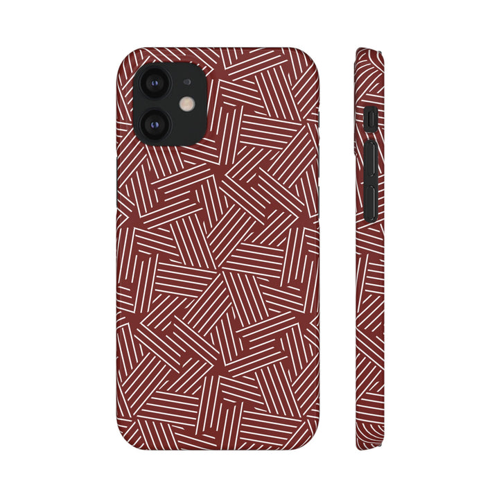 Red Line Pattern Case