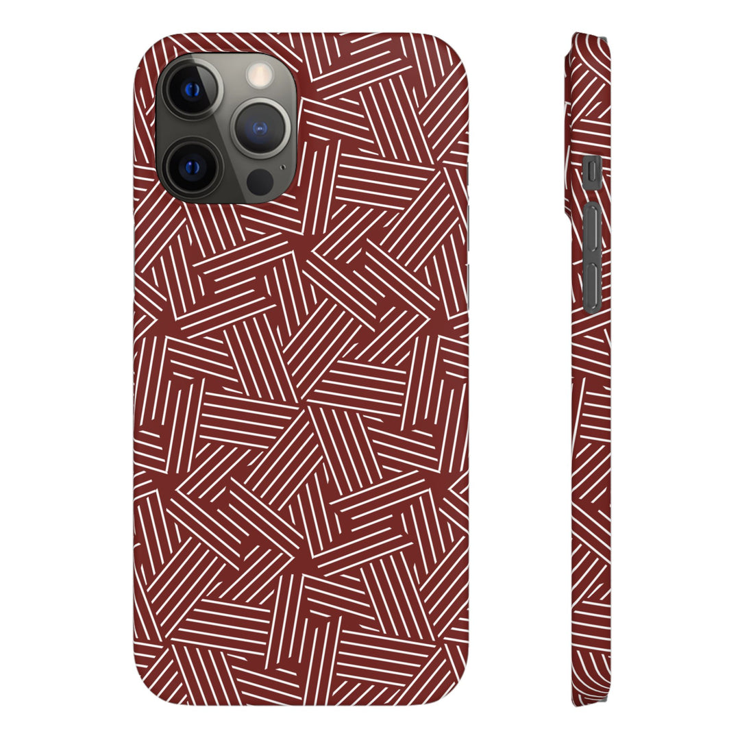 Red Line Pattern Case