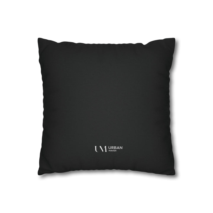 Pillow Cover - Bold Black & White Leaf Design